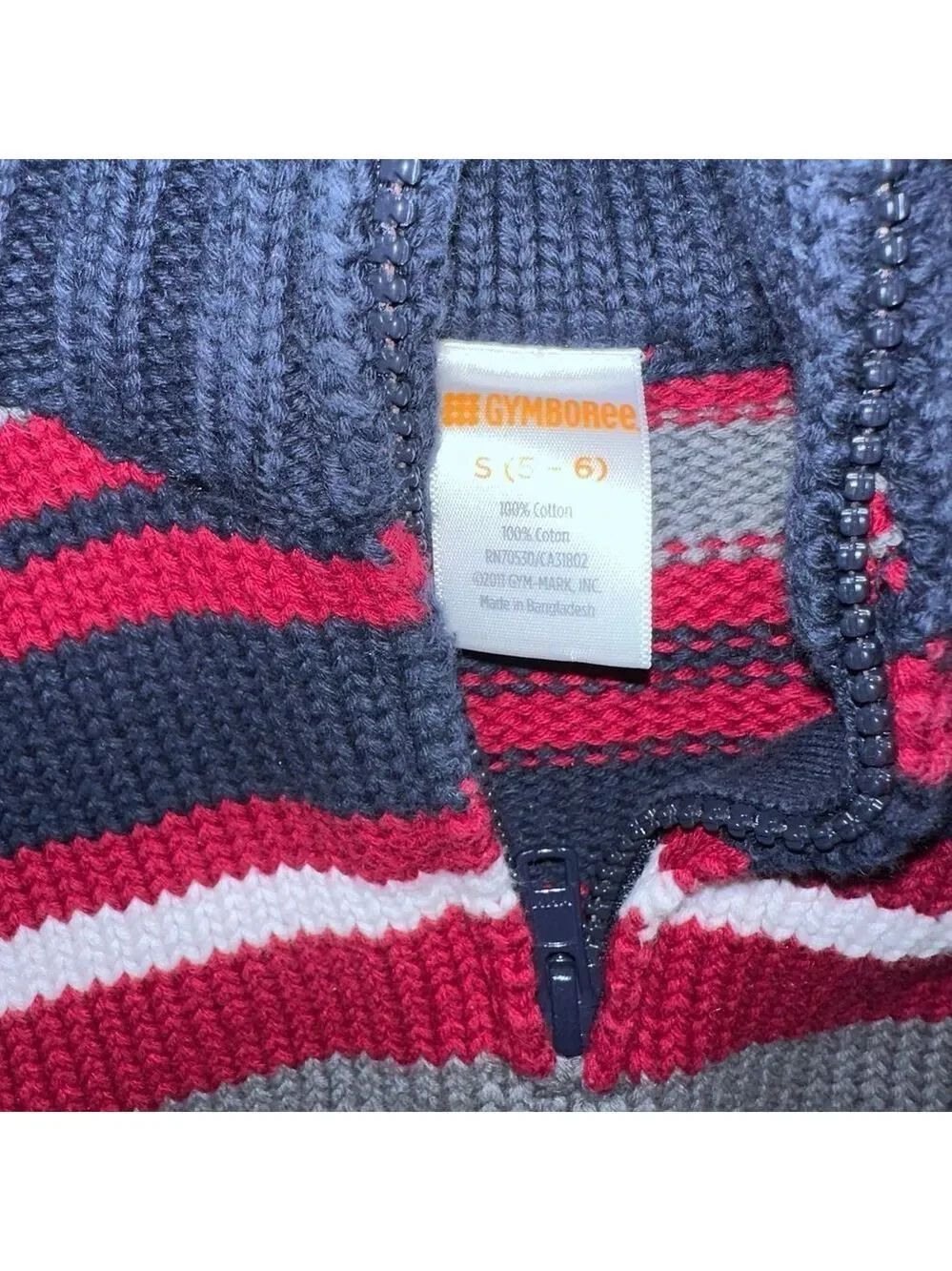 NWOT Kids Small (5/6) Gymboree 1/4 Zip LS Pullover Sweater